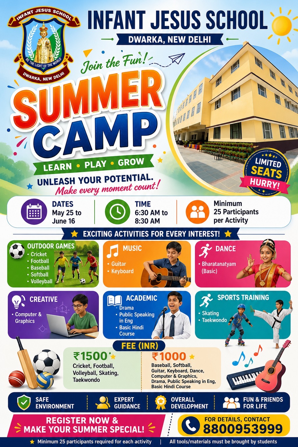 INFANT JESUS SCHOOL, Dwarka, New Delhi